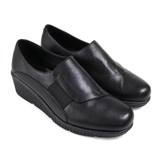 Wedges Classic E Fit ROSA - Black Leather
