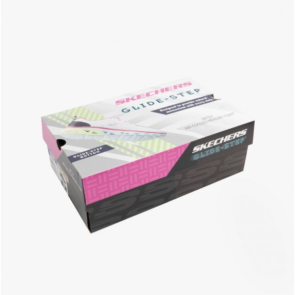 Skechers 149556/BKW GLIDE-STEP SPORT-NEW FACETS Womens Lace-Up Trainers Black/White