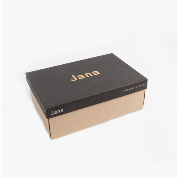 Jana 24660-29-055 Womens Leather Shoes Black Croc