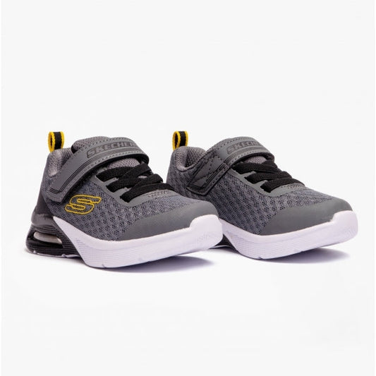 Skechers 403773N/CCBK MICROSPEC MAX - GORVIX Infant Boys Trainers Charcoal/Black