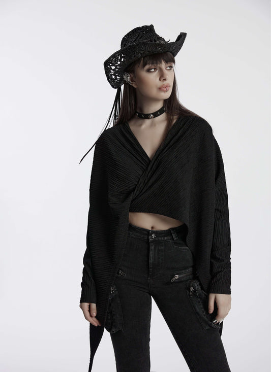 Punk Rave Mavy Punk Minilamist Jacket - Knitted Cardigan
