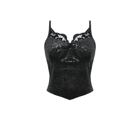 Dark in Love Freya Dark Embossed Velvet Camisole