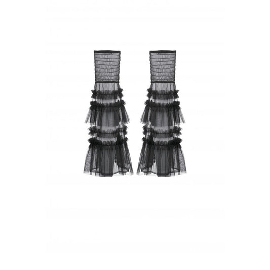 Dark in Love Ophelia Tiered Tulle Knee-High Socks