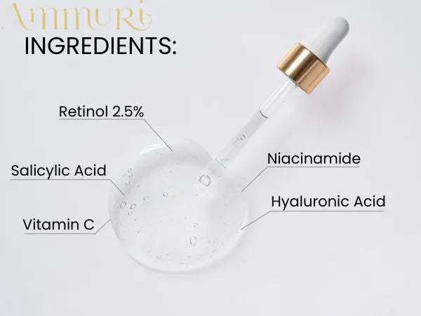 Ammuri 2.5% Retinol Serum - Gentle Anti-Aging Treatment