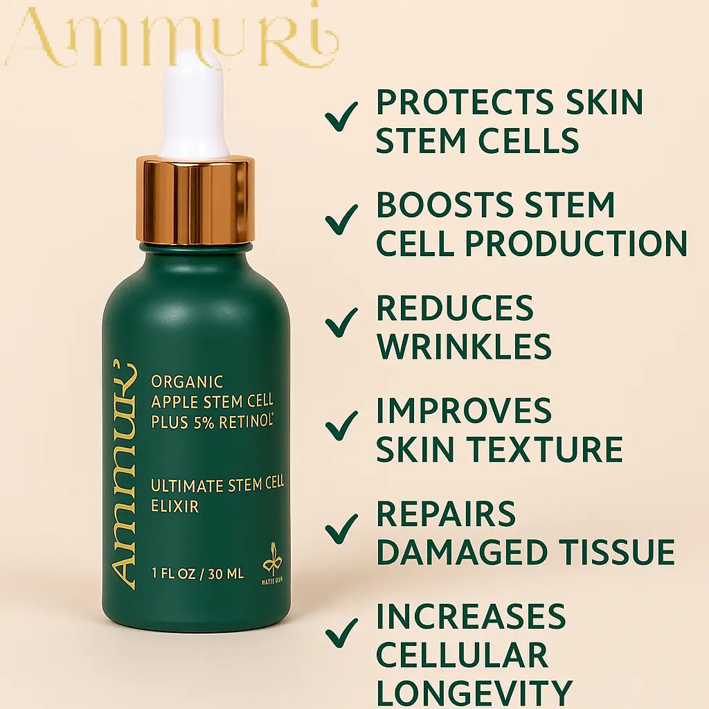 Ammuri Retinol Serum 5% + Apple Stem Cell – Anti-Aging, Acne, Dark Spot Care 30ml
