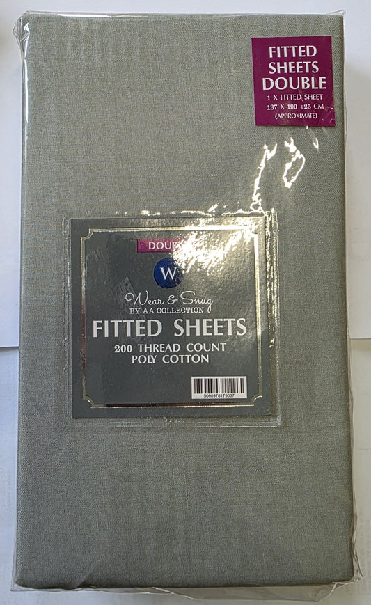 BED207 DOUBLE FITTED SHEET