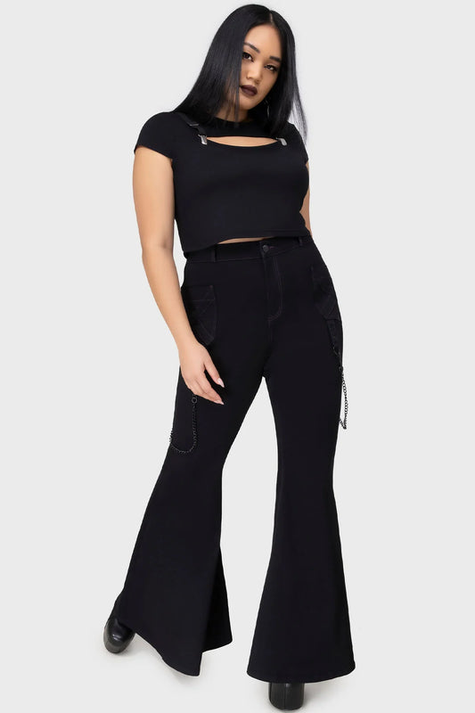 Killstar Beliala Fit & Flare Trousers