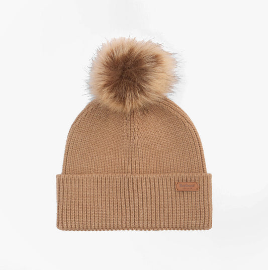 Barbour DOVER BEANIE & HAILES SCARF Gift Set Womens Hessian Tartan