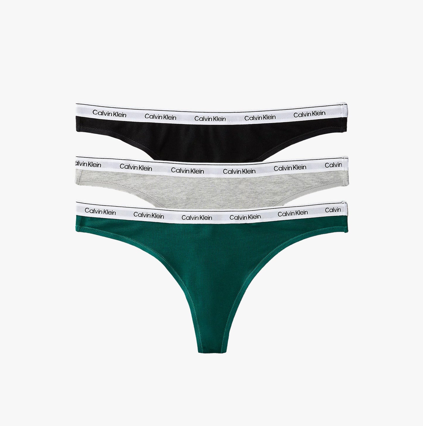 Calvin Klein Womens Icon Logo 3 Pack Thong Multi