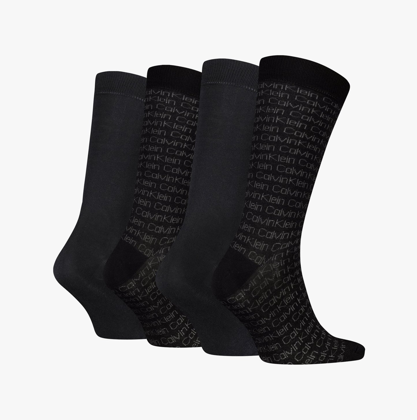 Calvin Klein 4 Pack Giftbox AOP Mens Socks Black