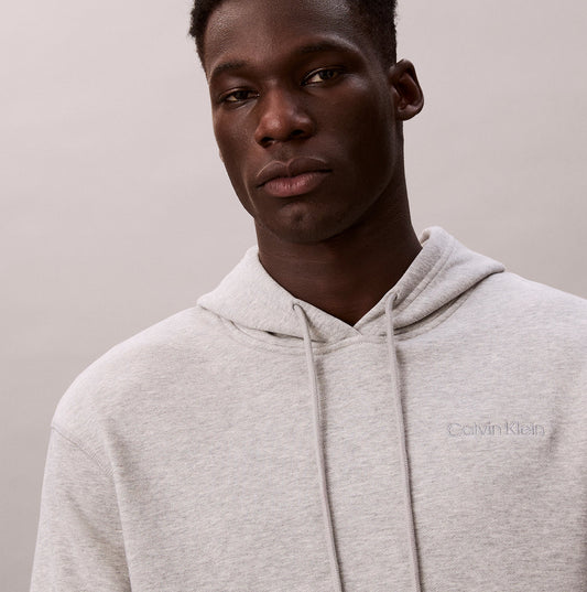 Calvin Klein L/S HOODIE Mens Hoodie Grey Heather