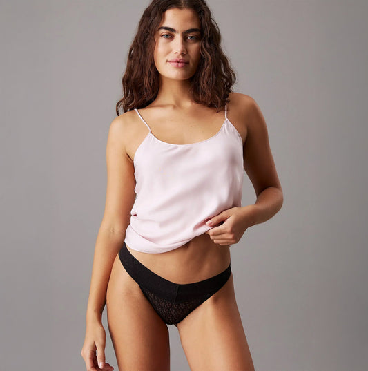 Calvin Klein ICON LOGO LACE 3 Pack Womens Bikini Briefs Black/White/Molten