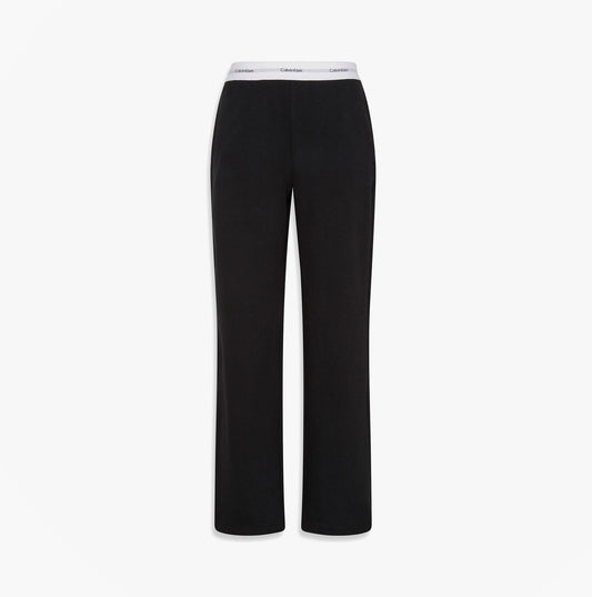 Calvin Klein LOGO JERSEY PANT Womens Black