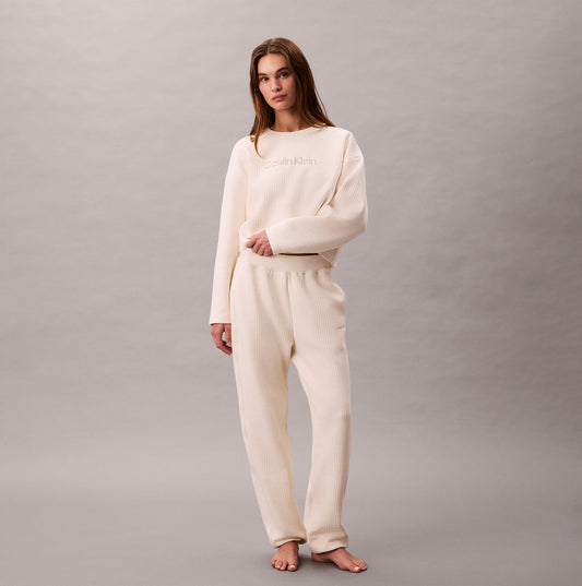 Calvin Klein QUILTED JOGGER Womens Ivory