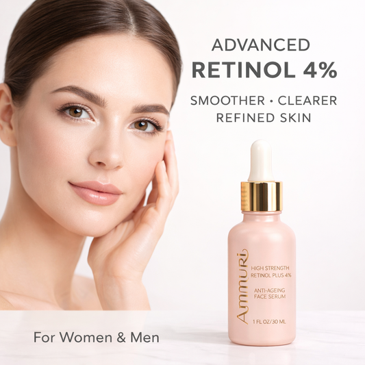 Ammuri 4% Retinol Serum - High Strength Anti-Aging Face Treatment 30ml