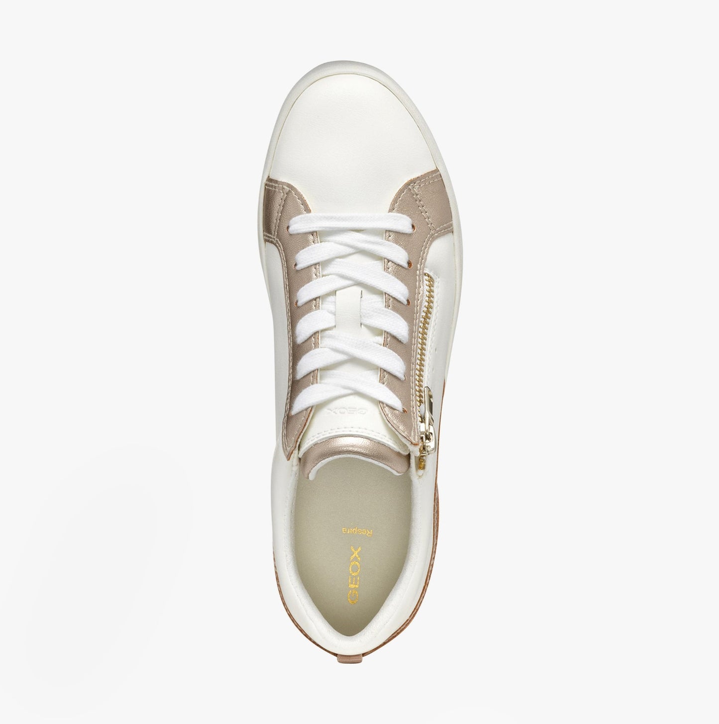 GEOX D BLOMIEE Womens Trainers Optic White/Nude