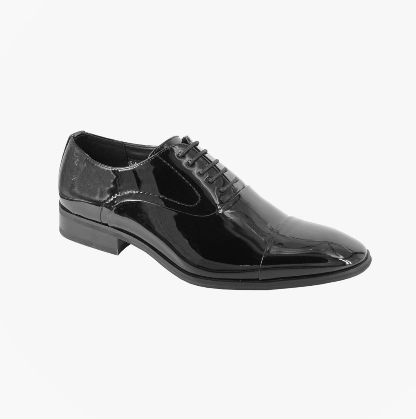 Goor Mens 5 Eyelet Capped Oxford Black