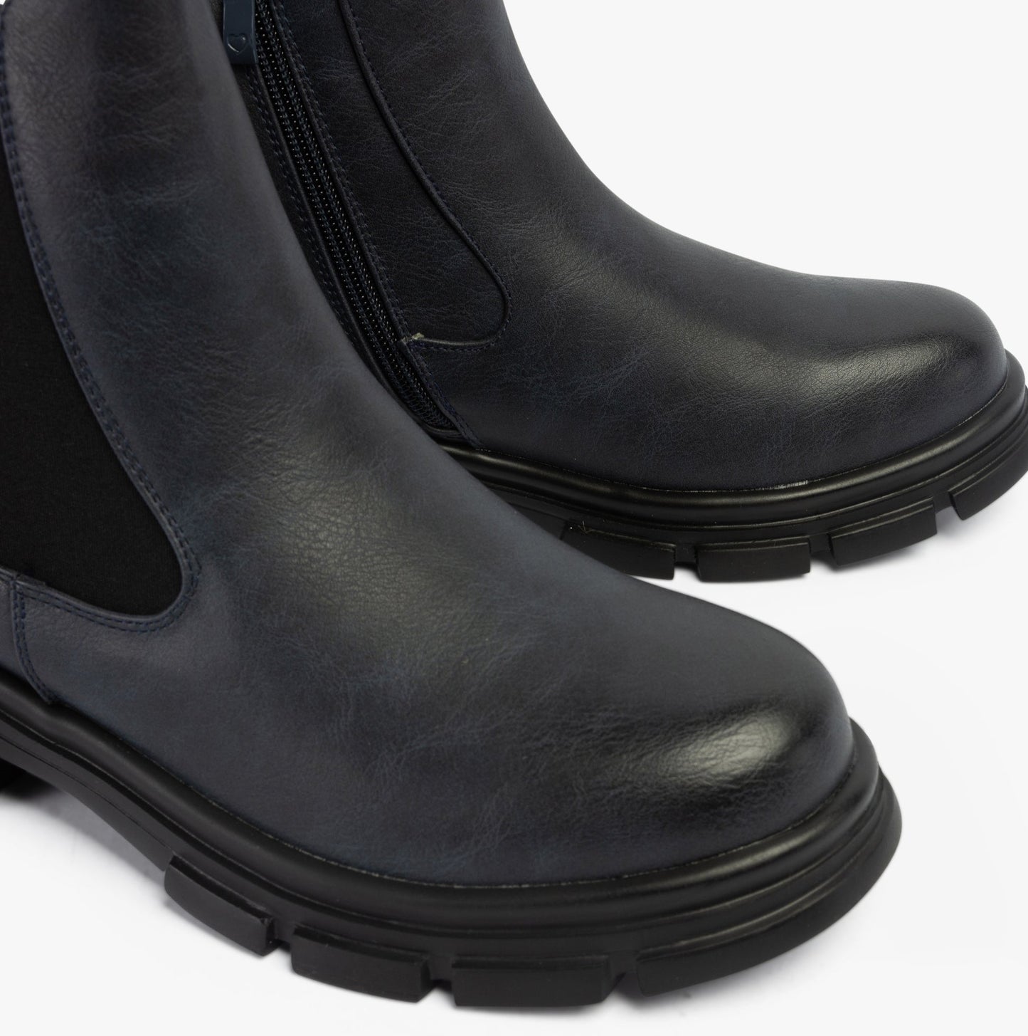 Heavenly Feet REMY Womens Chelsea Boots Navy