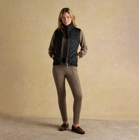 Joules BRAEMAR LUXE Womens Quilted Gilet Black