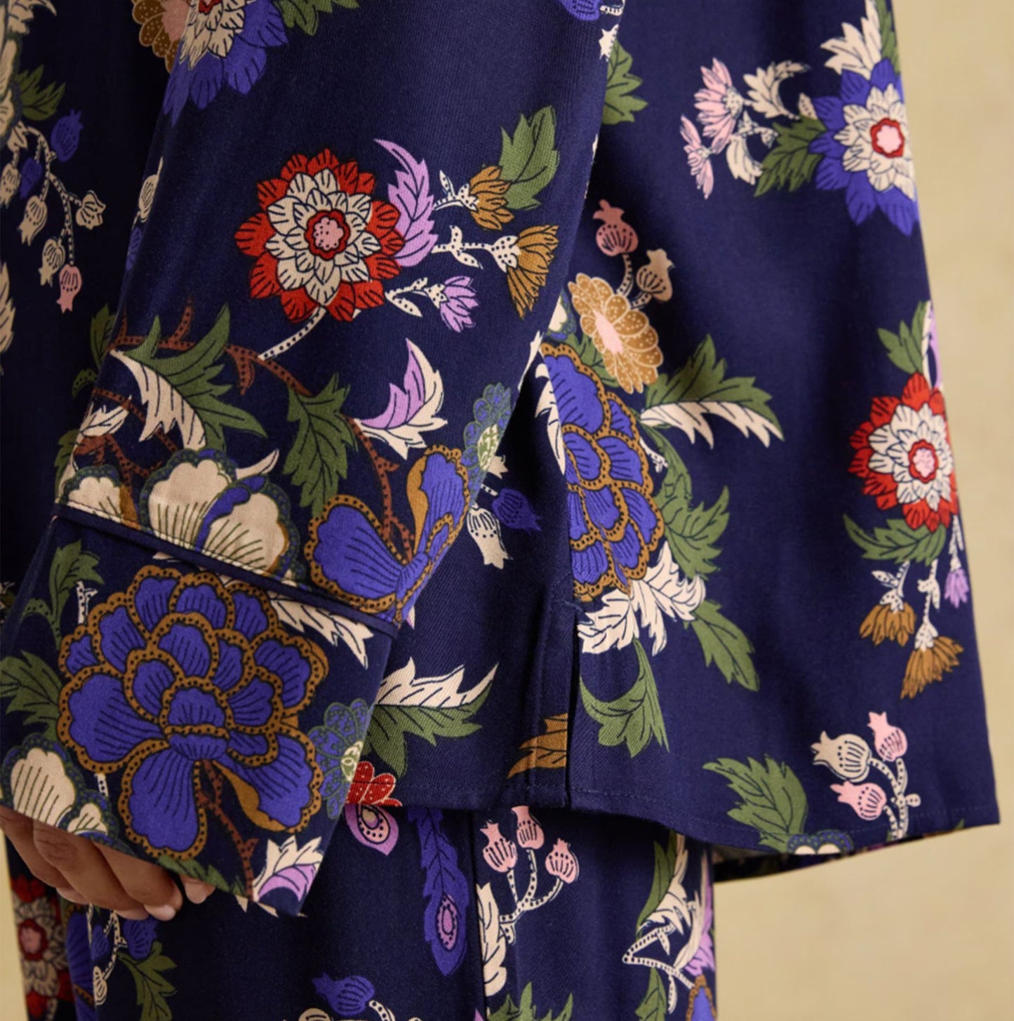 Joules ALMA Womens Pyjama Set Navy Floral