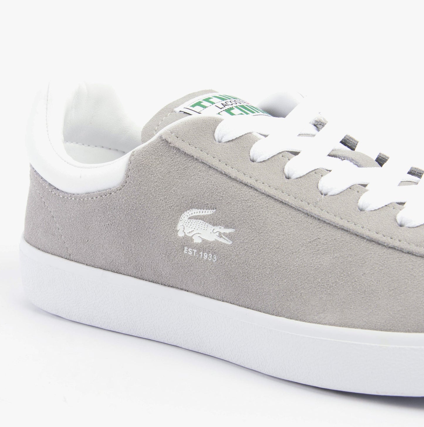 Lacoste BASESHOT Mens Trainers Grey/White