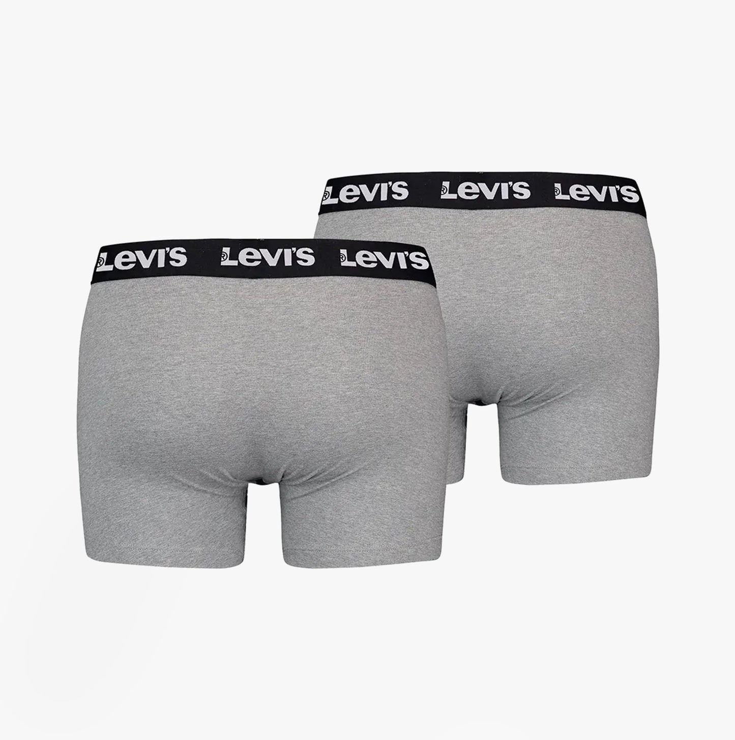 Levi's REPEAT LOGO Mens 2 Pack Trunks Middle Grey Melange