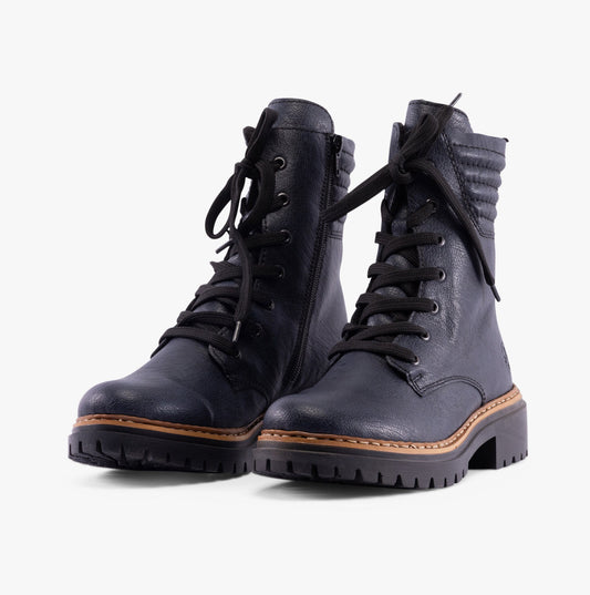 Rieker 72600-14 Womens Boots Blue