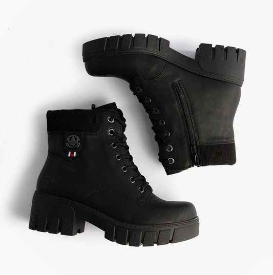 Rieker 74532-00 Womens Boots Black