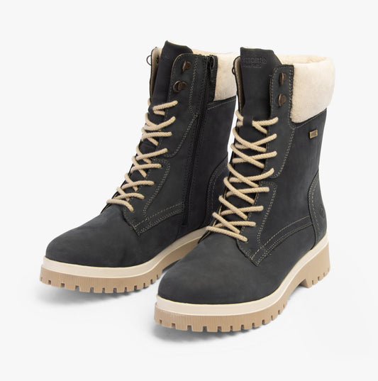 Rieker D1B76-14 Womens Boots Blue