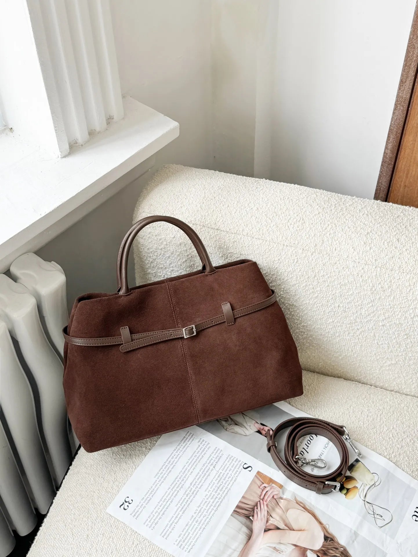 Genuine leather tote luxury designer shoulder cross ladies Tote coffee bag for woman