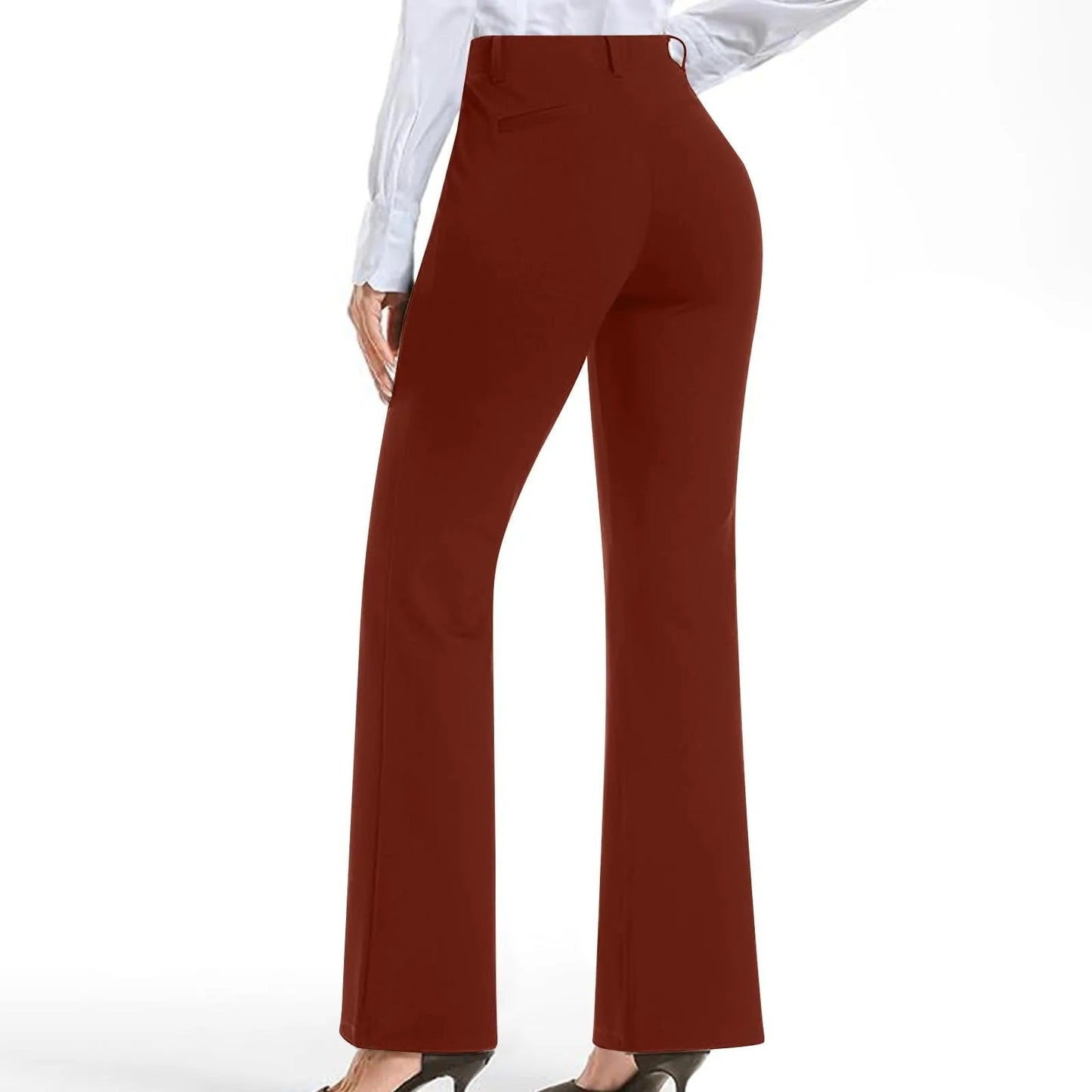 Women's Black Stretch Soft Cross Waist Flared Pants Yoga Casual Wide Leg Pants Sports Fitness Pants Women's Clothing