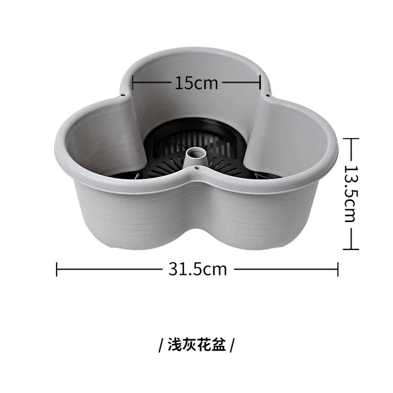Multi-Layer Stackable Flower Pot Tower Type Three-Petal Garden Planters Vegetable, Fruit, Strawberry Hanging Planting Pot 1PC