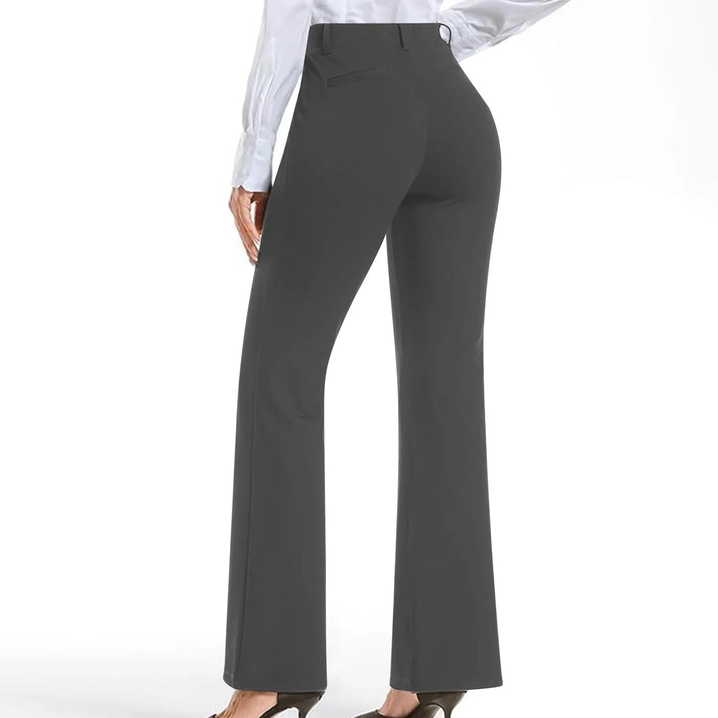Women's Black Stretch Soft Cross Waist Flared Pants Yoga Casual Wide Leg Pants Sports Fitness Pants Women's Clothing