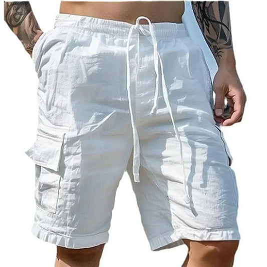 Men Loose Cargo Shorts With Pockets Fashion Beach Streetwear Sports Casual Shorts Running Short Pants