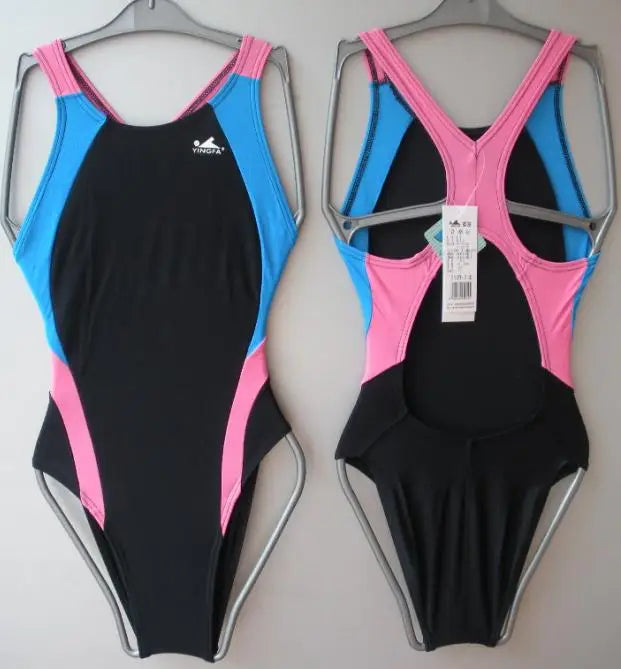 YINGFA 976 One Piece Swimsuit Professional Training Sport Women Girl Training Swimwear Quick Dry Bathing Suit Female