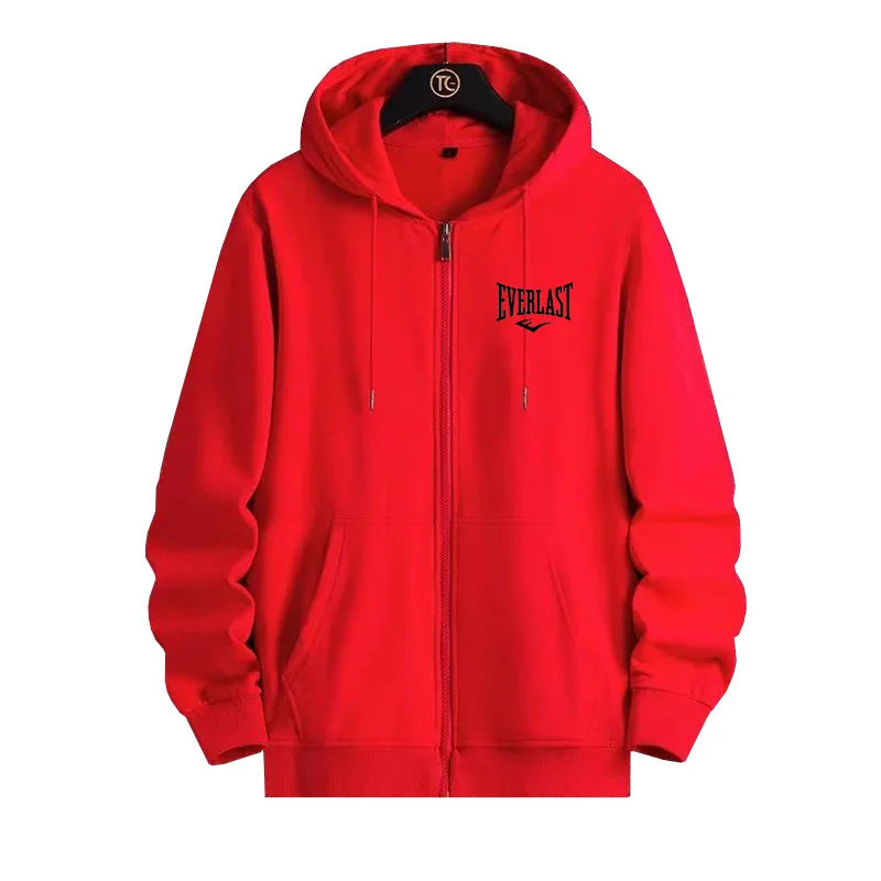 Fashion Zipper Sportswear 2025 Men's Autumn/Winter Jacket Hoodie Daily Pocket Long Sleeve Solid Color Hoodie Coat