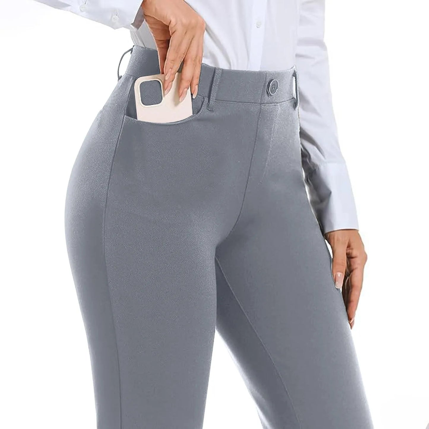 Women's Black Stretch Soft Cross Waist Flared Pants Yoga Casual Wide Leg Pants Sports Fitness Pants Women's Clothing
