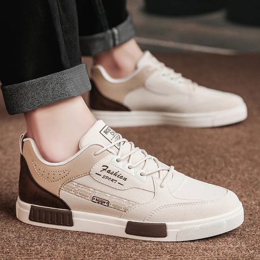 Men Casual Sneakers Simple Design Skateboard Flat Outdoor Sneakers Tennis Running Sports Shoes Comfortable Trainers Plus Size 47