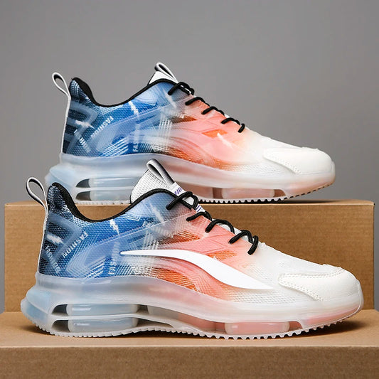 Men Running Shoes Outdoor Casual Flat Mesh 2025 New Luxury Design Fashion Walking Shoes Summer Trendy Sneakers for Man