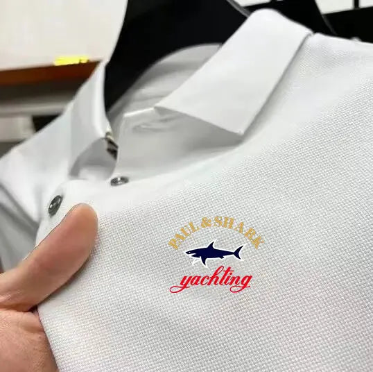 Men's Cool and Hot Selling Light Luxury Polo Shirt Trendy Korean Golf Sports Top Outdoor Camping XS-2XL European Clothing2025