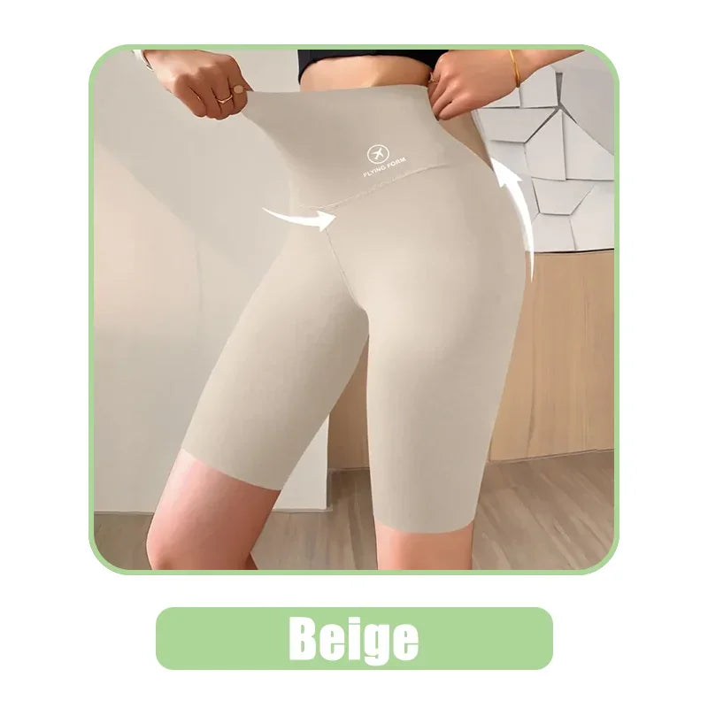 Women Jogging Fitness Cycling High Waist Sports Shorts