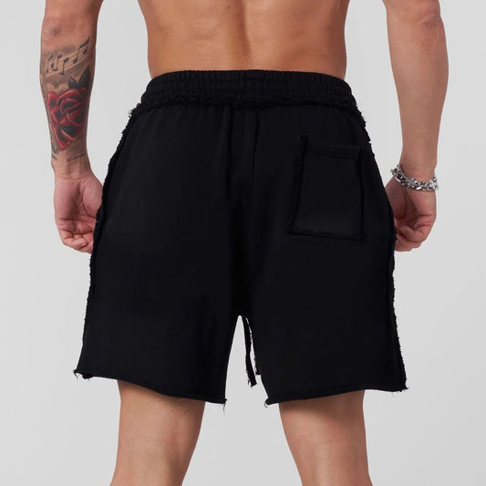 YOUNGLA new American gym training shorts, men's shorts Jogger sports fitness cotton fifth pants casual trend shorts