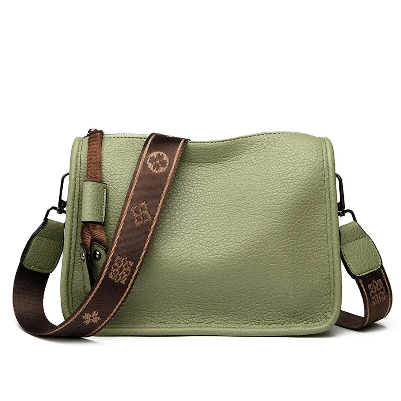 High Quality Genuine Leather Luxury Soft Cowhide Ladies Shoulder Crossbody Bags