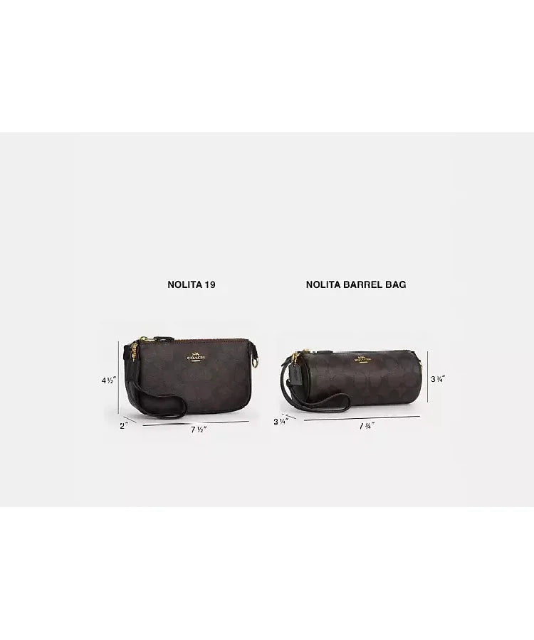 Coach Nolita Barrel Bag Small Crossbody Bag,Makeup Purse, Handbags, Cosmetics Bag, Cute Mini Satchel, Perfect For School Shoppin