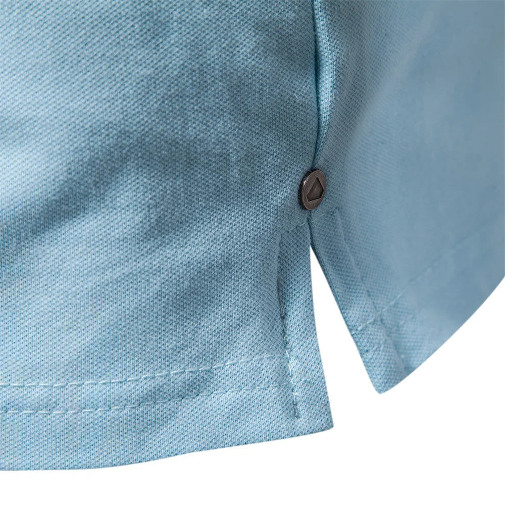 AIOPESON Cotton Embroidery Men Polo Shirts Casual High Quality Solid Color Polo Shirts for Men New Summer Short Sleeve Polos Men