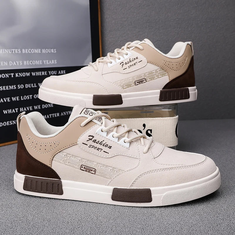Men Casual Sneakers Simple Design Skateboard Flat Outdoor Sneakers Tennis Running Sports Shoes Comfortable Trainers Plus Size 47