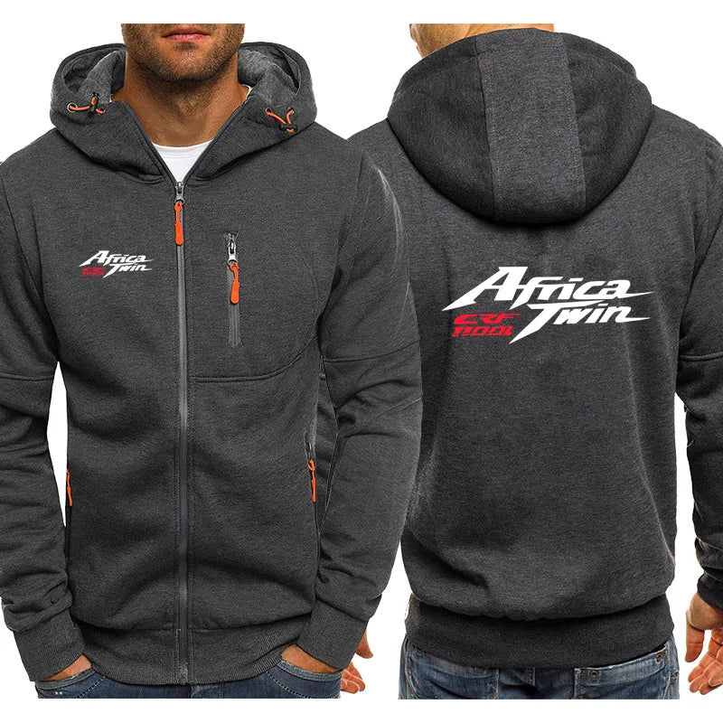 Africa Twin Crf 1100L Crf1000 Men Jackets Hoodies Coats Motorcycle Hondaes F1 Zipper Sweatshirts Male Jacket Mens Outerwear