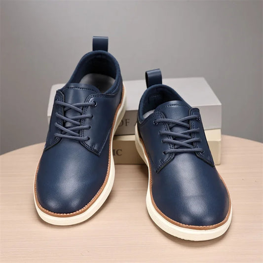 2025 New Men's Sneakers Classic Leather Casual Shoes Outdoor Fitness Running Shoes Light Walking Flat Luxury Tennis Shoes