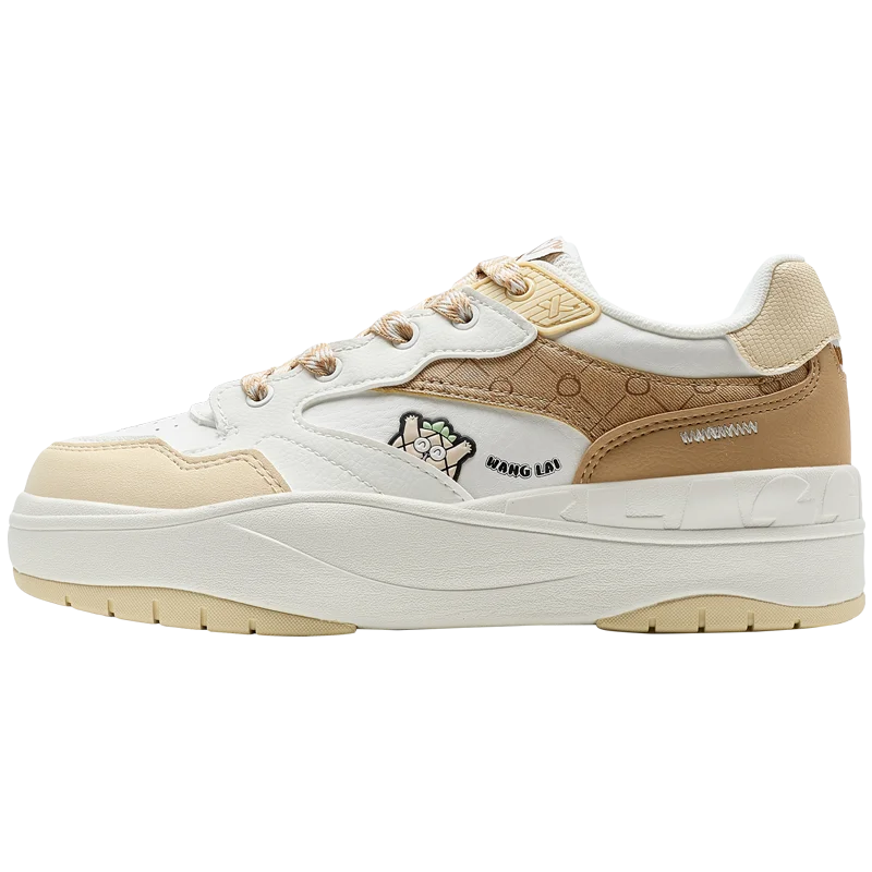 Xtep Skateboarding Shoes For Women 2025 Spring Outdoor Casual Sports Shoes Thick Sole Classics Comfortable Sneakers 975118310017