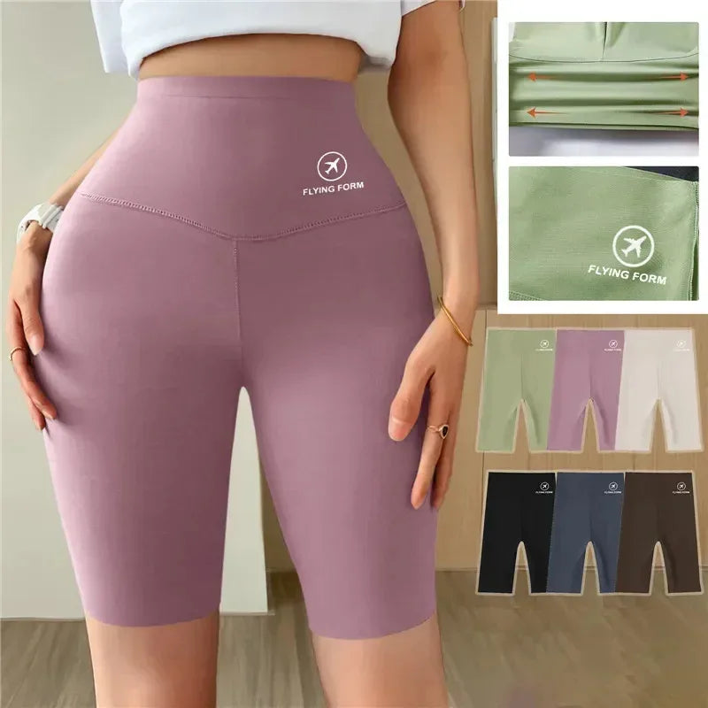 Women Jogging Fitness Cycling High Waist Sports Shorts